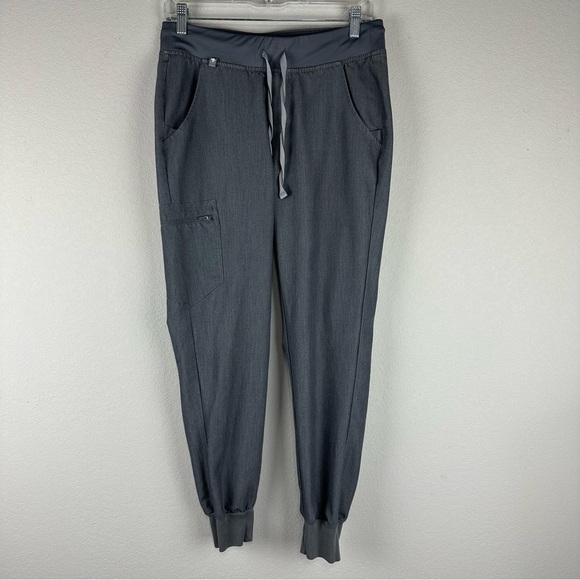 Figs Graphite Gray Zamora Jogger Medical Nursing Scrub Pants Size Small - Picture 1 of 7